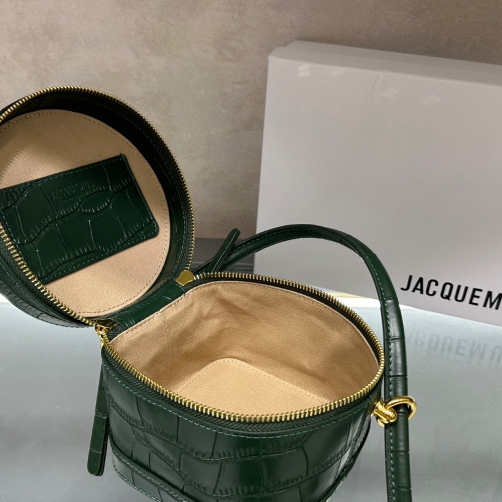Jacquemus green leather shoulder bag, 11.5X15.5X15.5cm - Picture 3 of 9